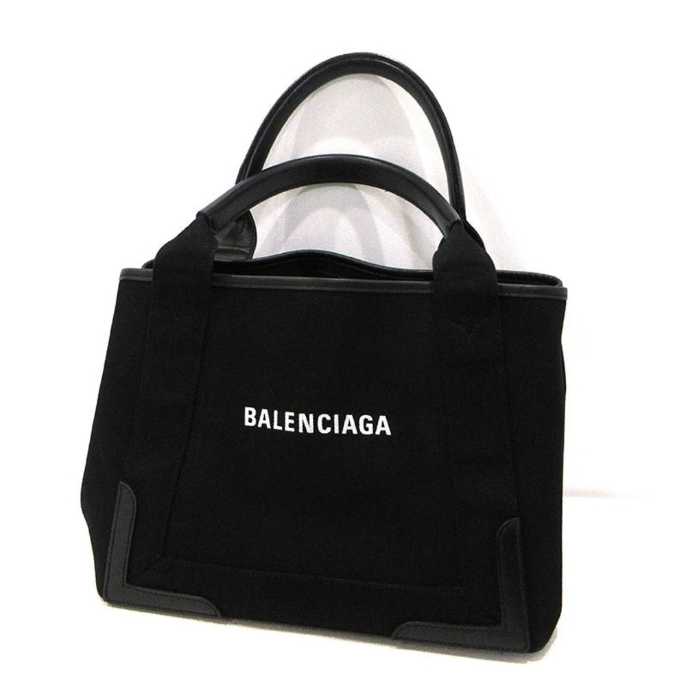 Balenciaga Navy Blue Cabas Tote Bag Black